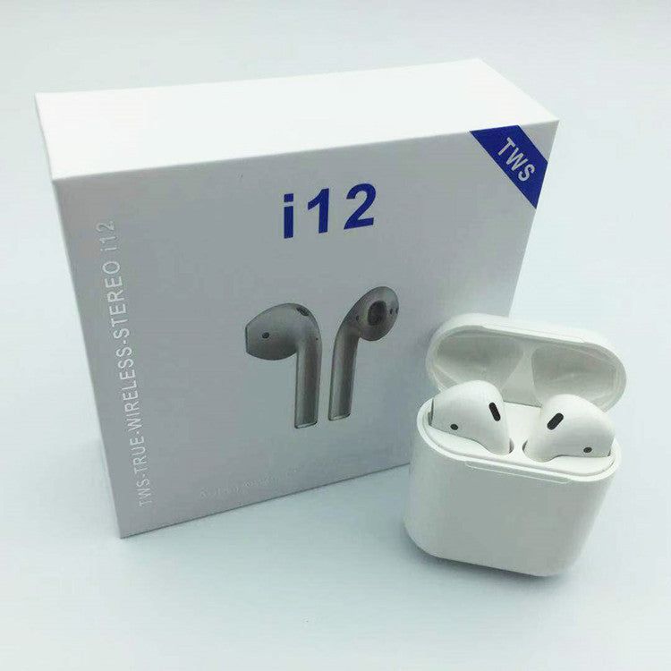 I12 Bluetooth Headset tws Wireless Bluetooth Headset 5.0 Touch Bluetooth Headset Sports Bluetooth Headset-coloredstr1ngs-