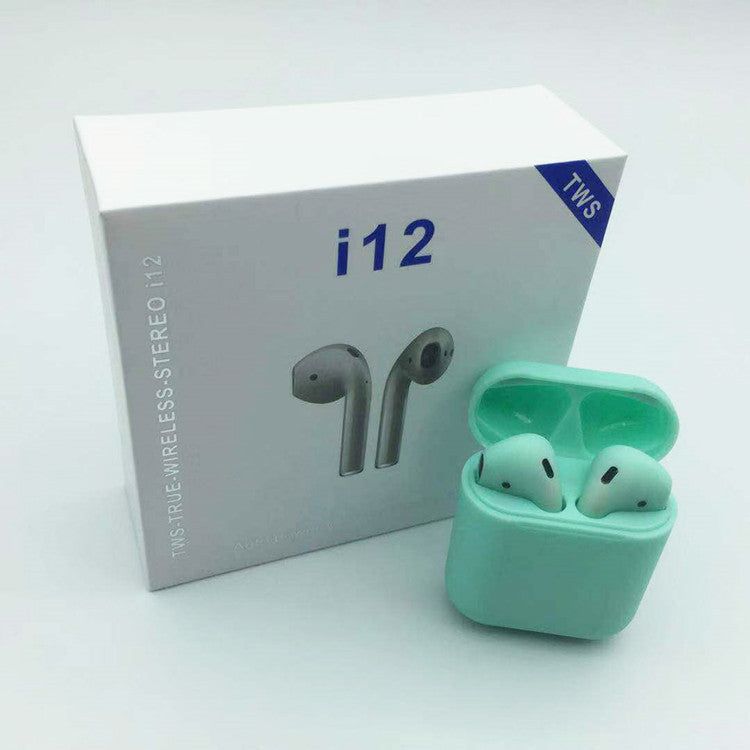 I12 Bluetooth Headset tws Wireless Bluetooth Headset 5.0 Touch Bluetooth Headset Sports Bluetooth Headset-coloredstr1ngs-