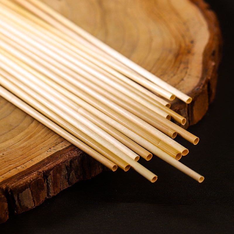 100Pcs 20cm Natural Wheat Straw Reusable Drinking Straws-www.hffproducts.com-