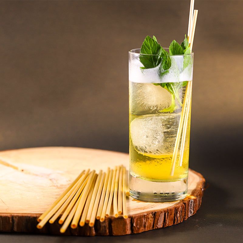 100Pcs 20cm Natural Wheat Straw Reusable Drinking Straws-www.hffproducts.com-