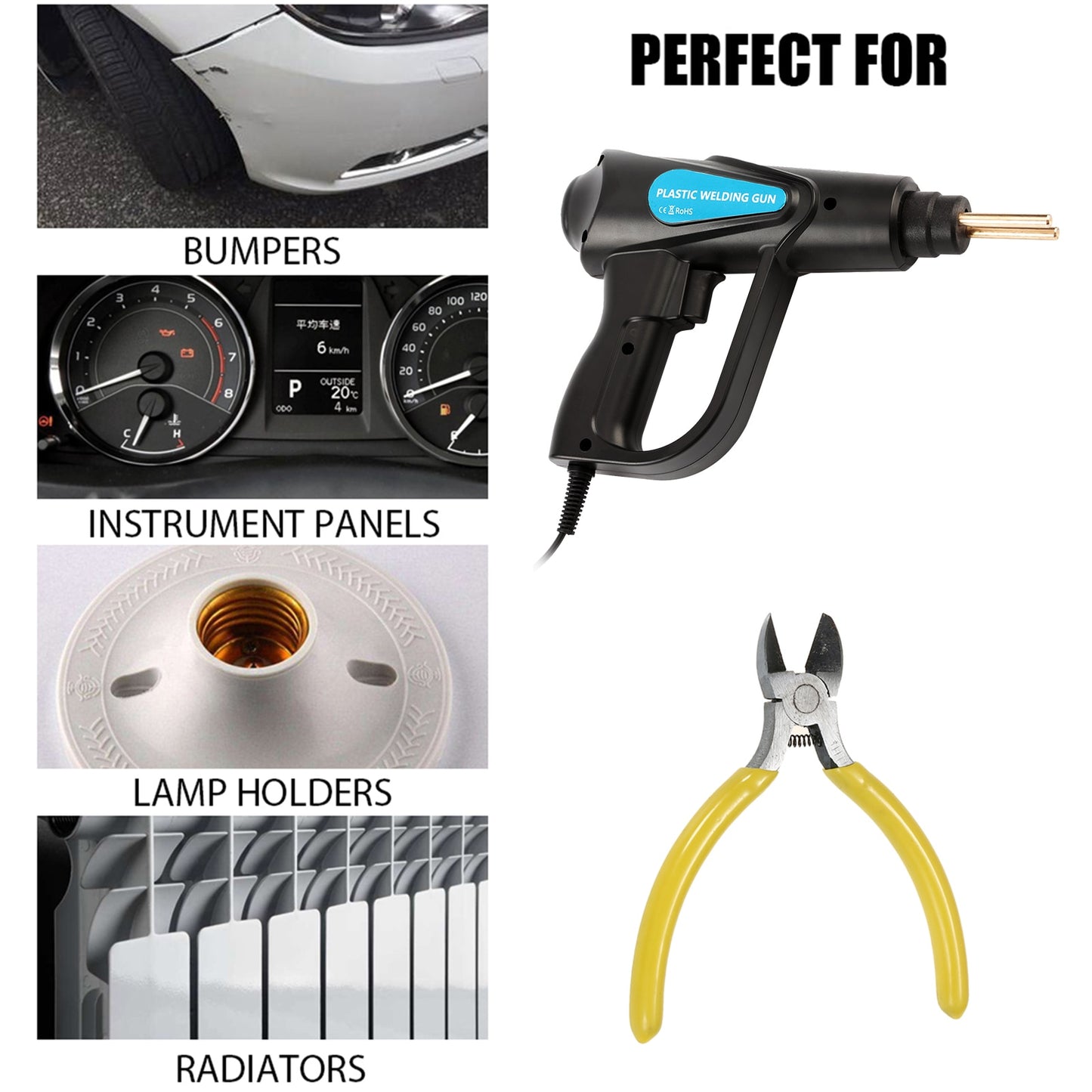 50W 70W PVC Repairing Welding Machine Hot Staplers Plastics Welders Garage Tool Staple Car Bumper Repairing Stapler Welding Tool-www.hffproducts.com-